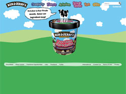 Ben and Jerry's website