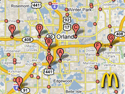 McDonalds franchise units, Orlando